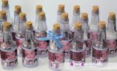 Mini Garrafinha Marrom e Azul