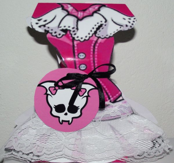 Caixa vestido Monster High